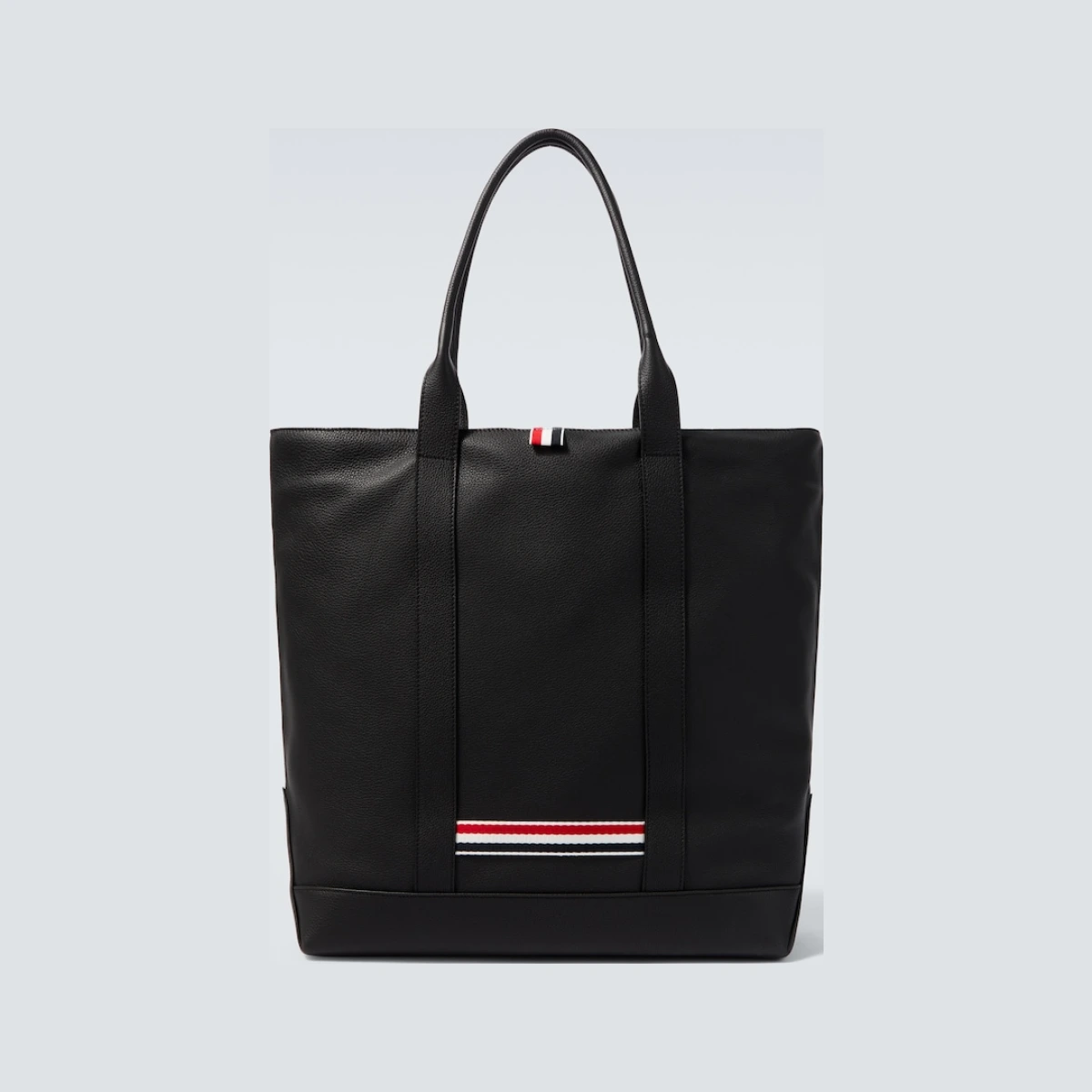 Leather tote bag