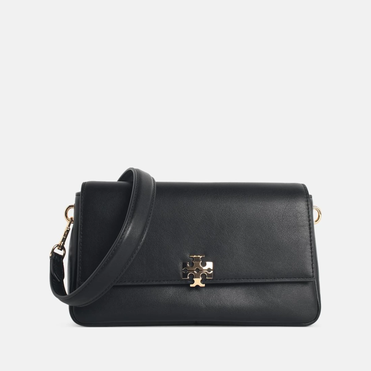 Small 'Charlie' Black Suede Shoulder Bag