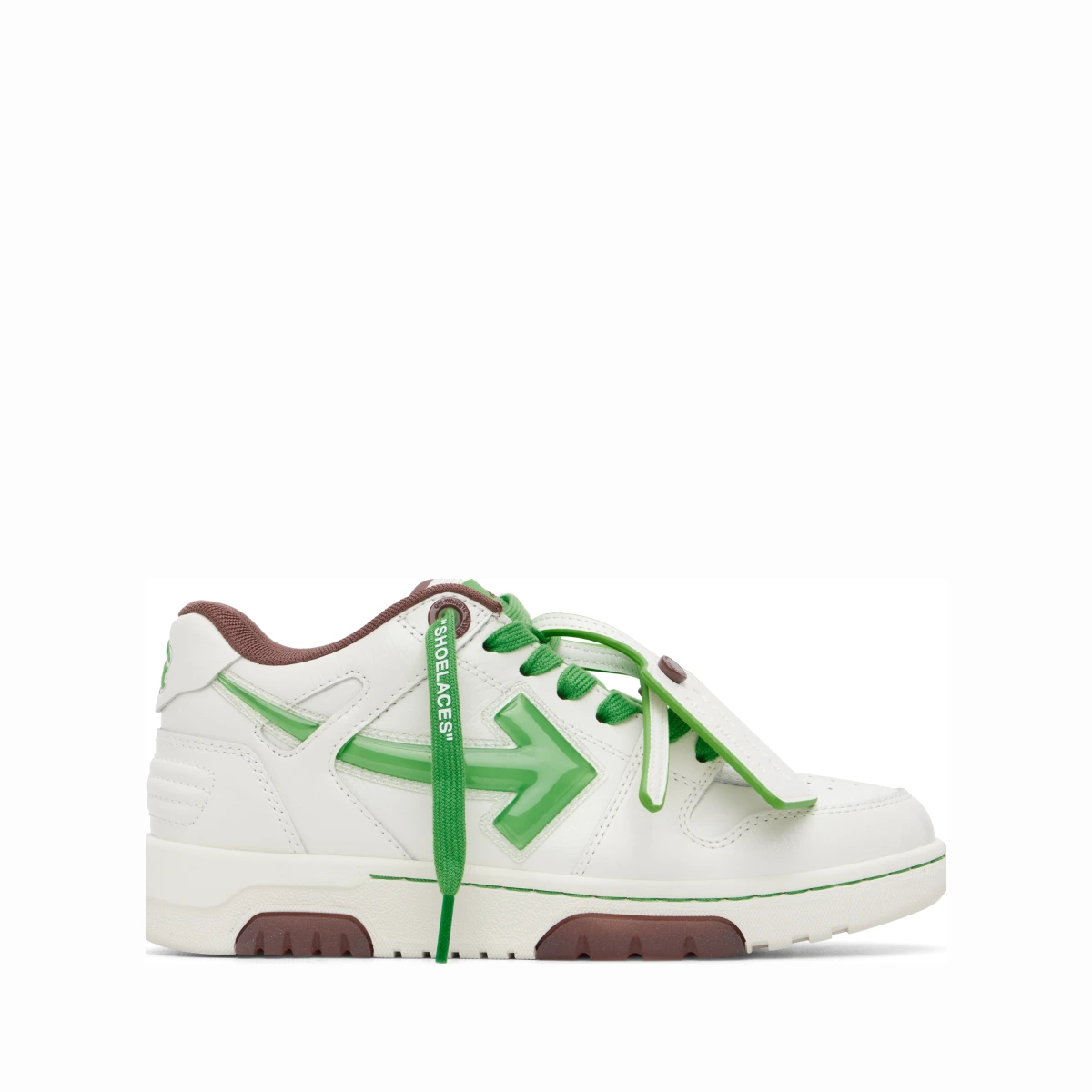 White 'Out Of Office' Bubble Arrow Sneakers