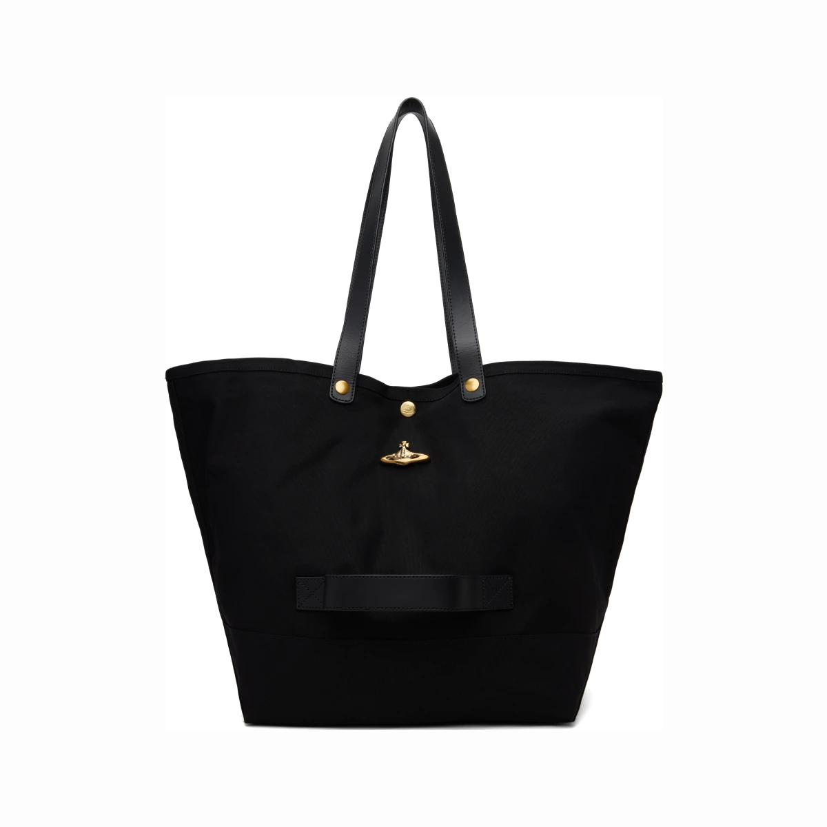 Black Utility Small Shopper Tote