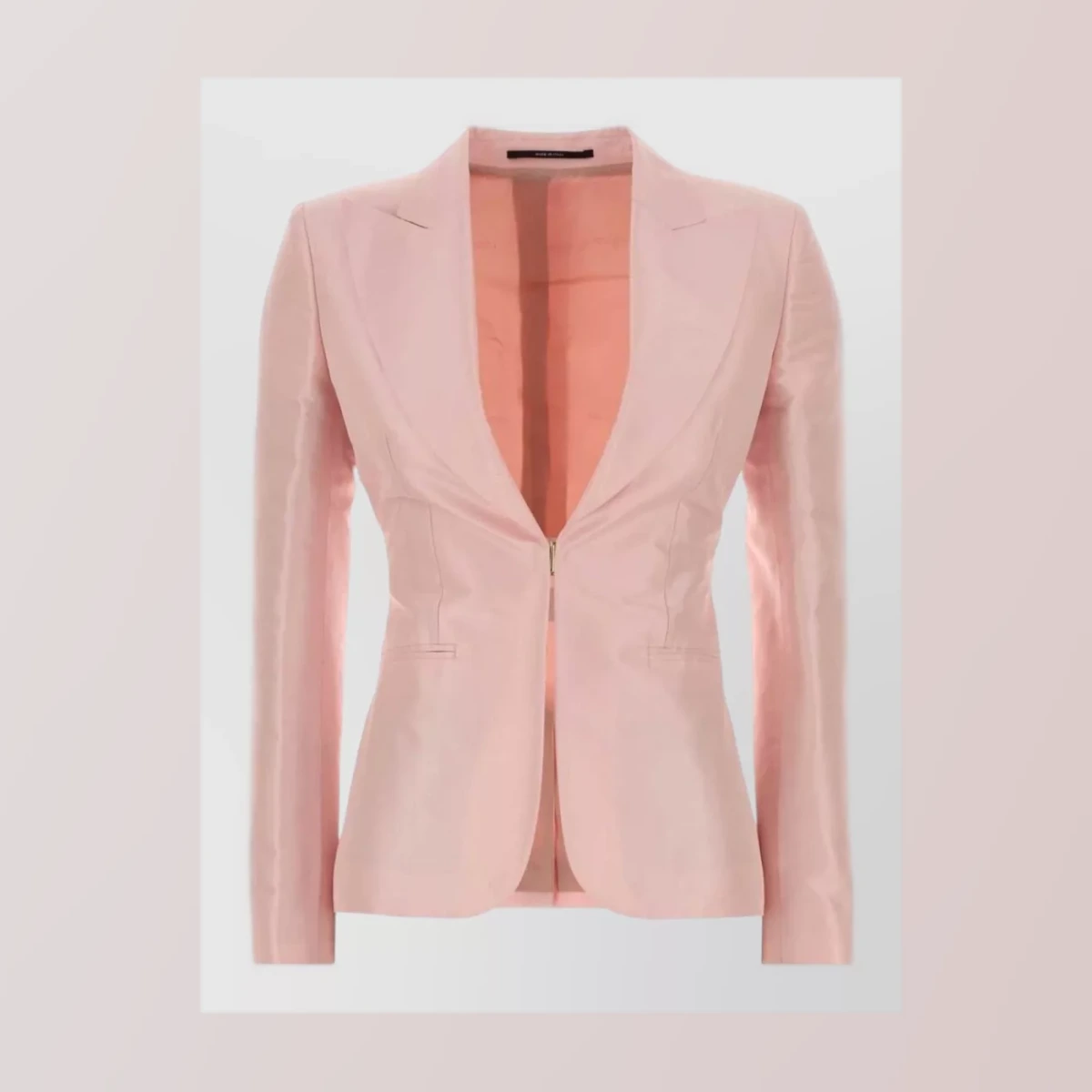 Gucci - tailored silk nylon blazer long sleeve