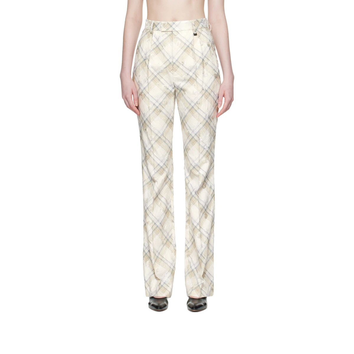Beige Ray Trousers