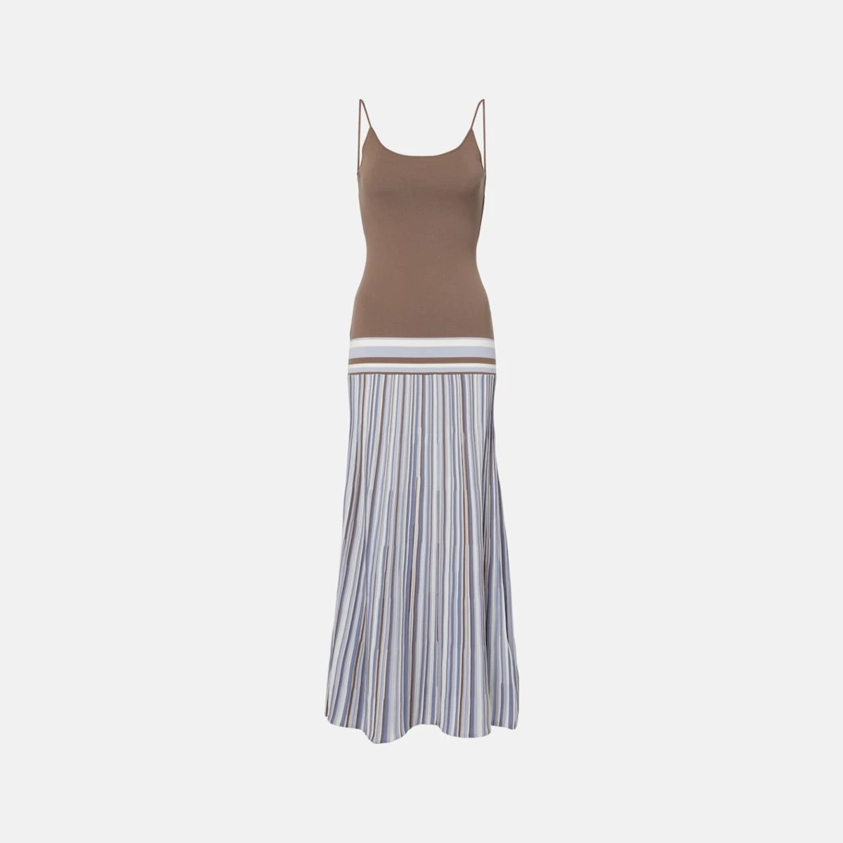 Citara striped cotton-blend maxi dress