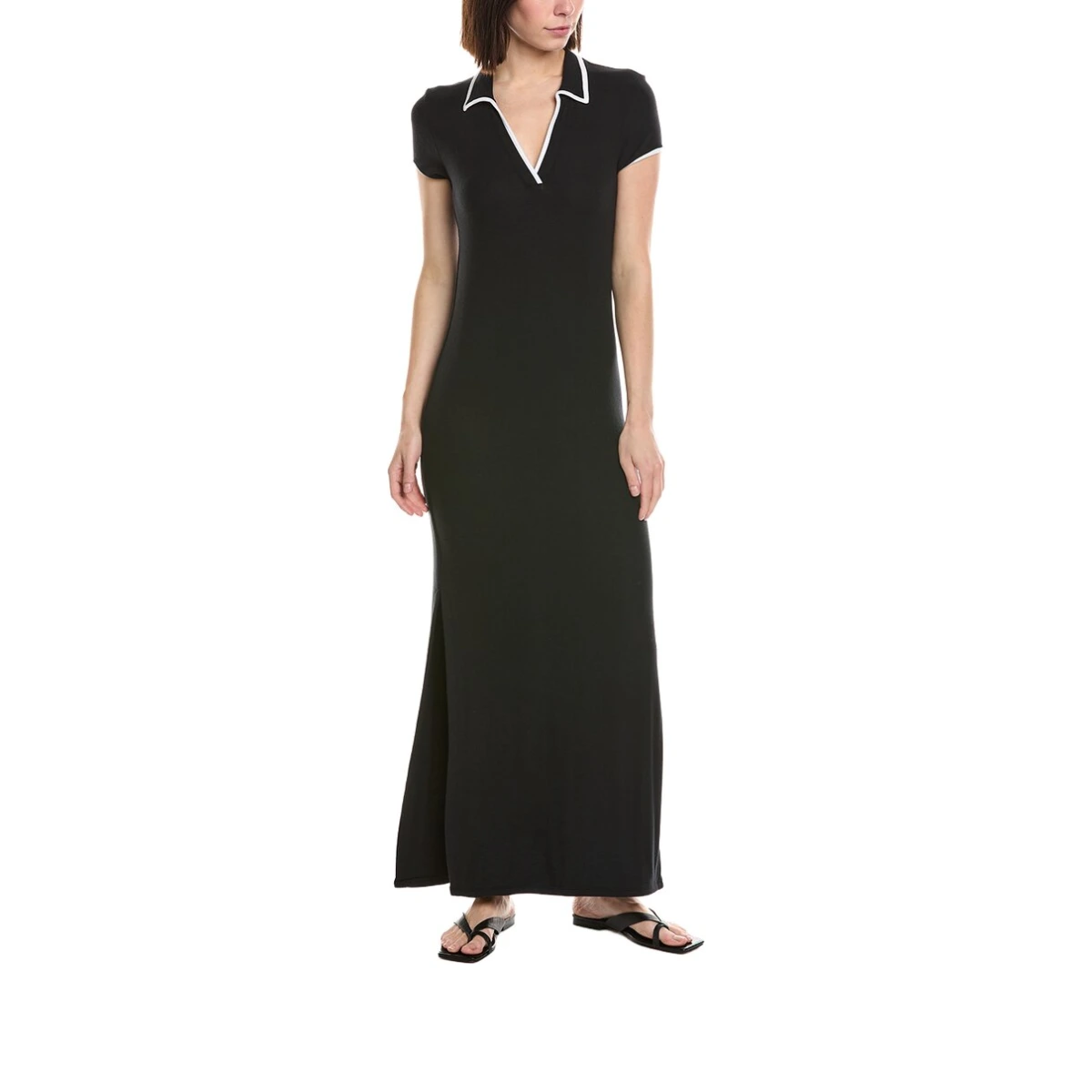Ribbed Maxi Sheath Dress