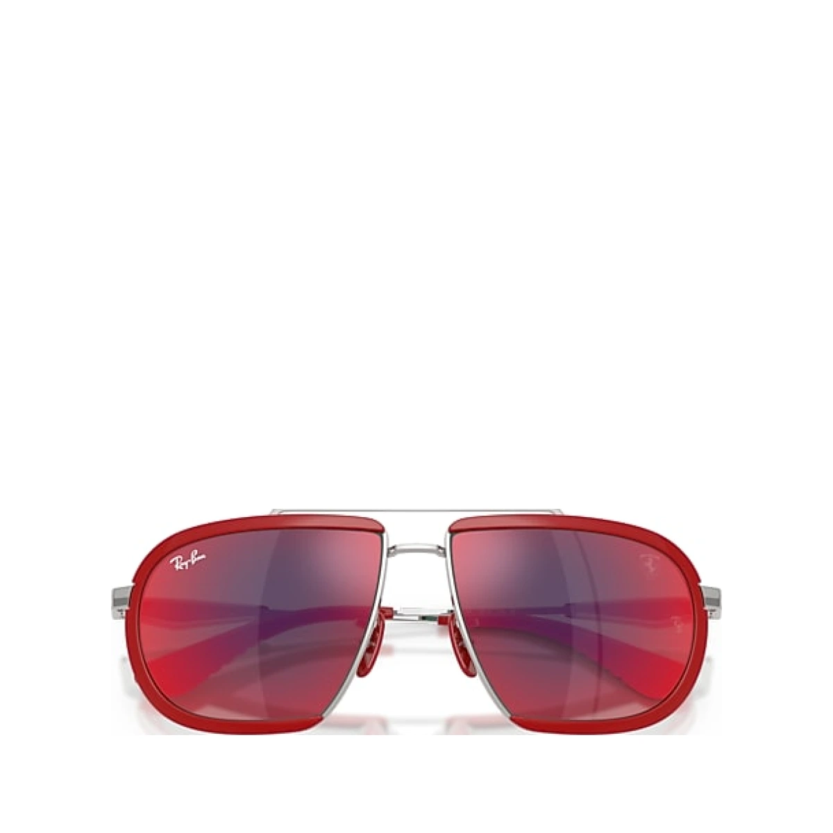 Ray-Ban 499p Hypercar Limited Edition 2026 - Scuderia Ferrari Collection Sunglasses Silver Frame Blue Lense