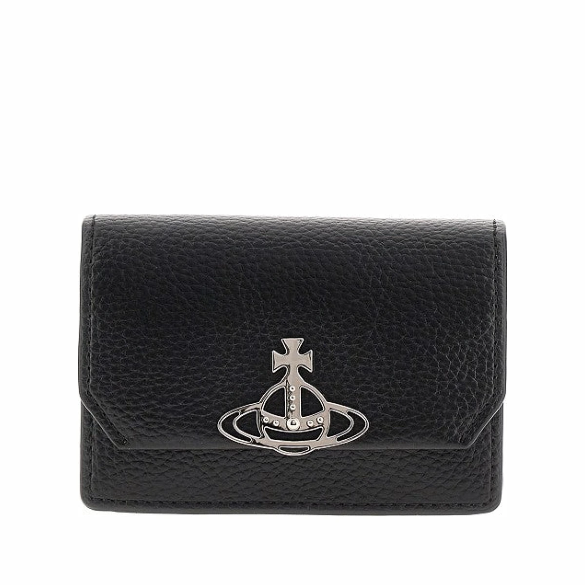VIVIENNE WESTWOOD Grain faux leather business cardholder Woman One Size