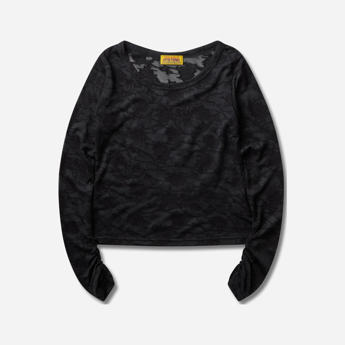 Women s Hysteric Rose Jacquard Baby T-Shirt Black