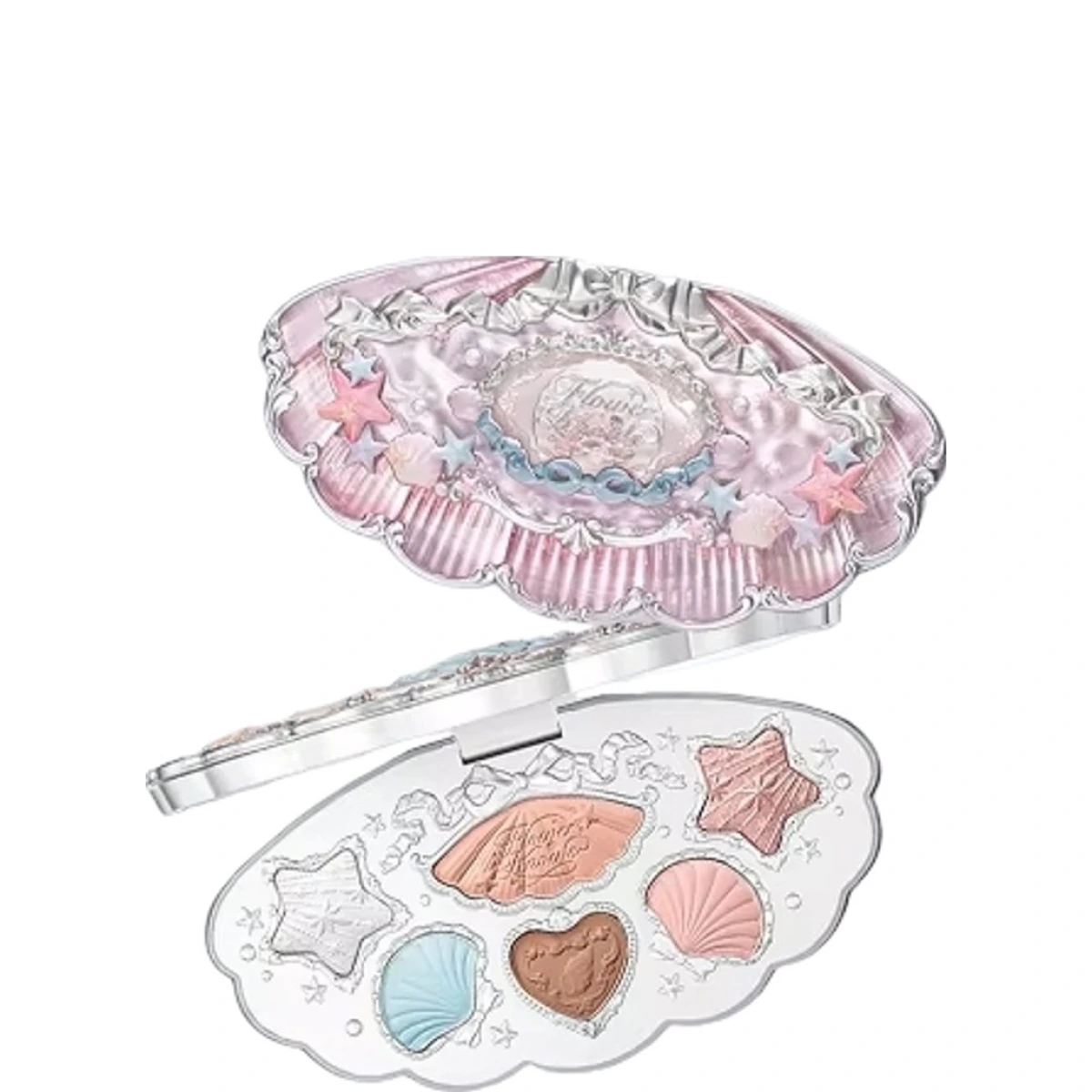 FlowerKnows - Shell's Jewel 6-Color Makeup Palette - 6.5g - 02 Mermaids Tear