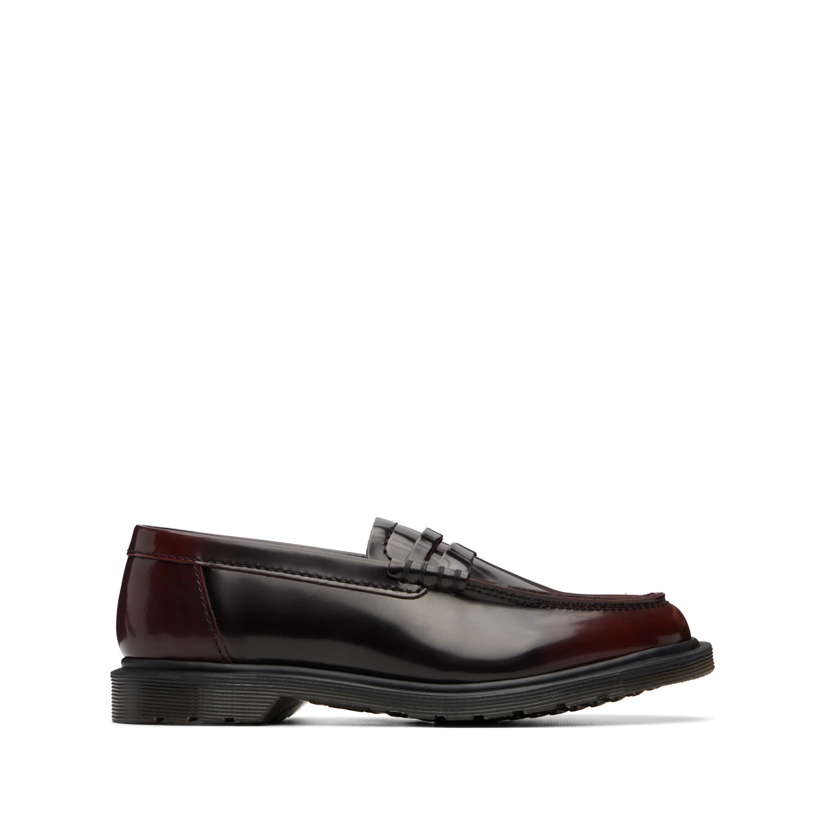 Burgundy Mayfare Rub Off Leather Penny Loafers