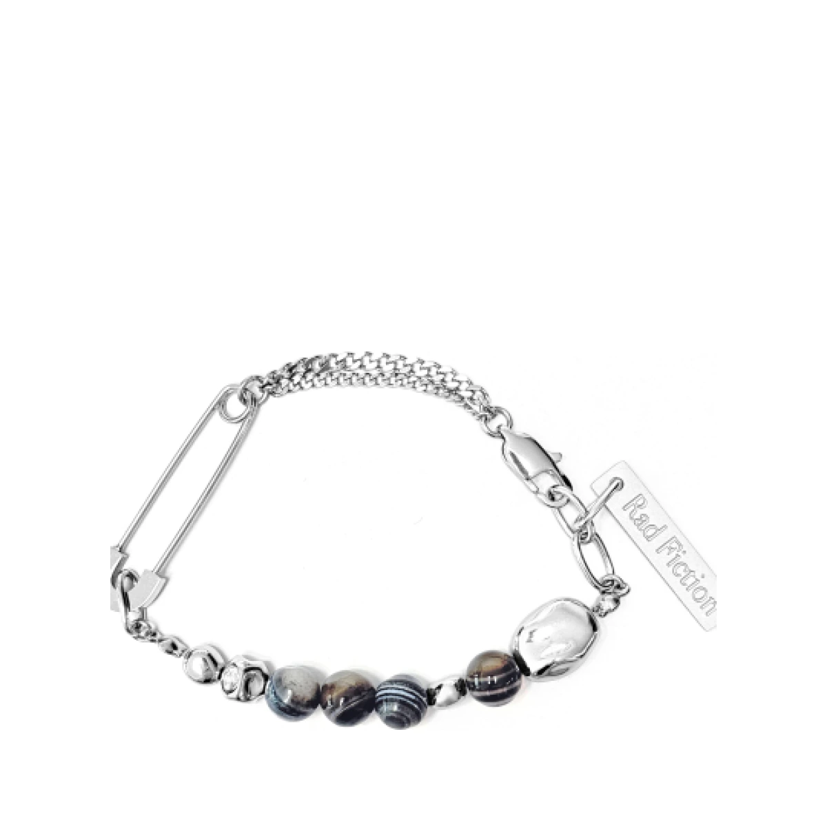 EVOR OVAL PIN GEMSTONE BRACELET / DARK PLANET