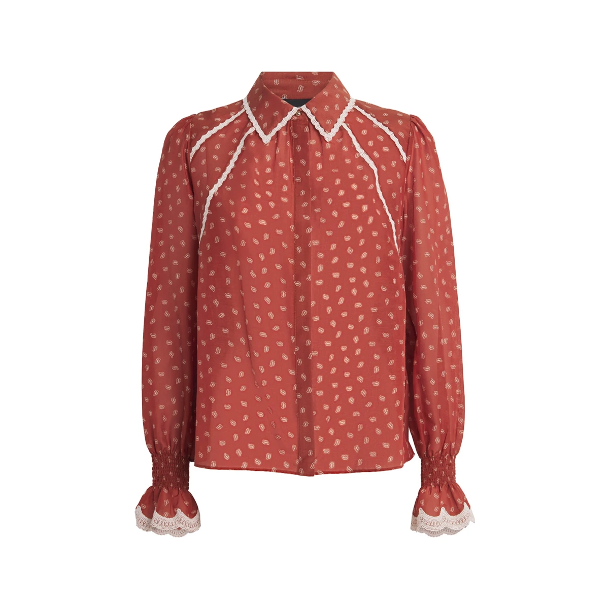 Cotton-Silk Paisley Blouse