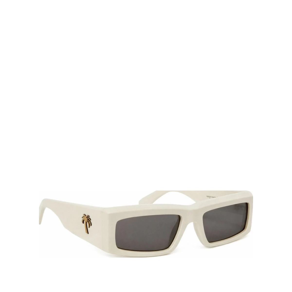 Palm Angels Mens Accessories Yreka Rectangle Sunglasses in White Dark Grey - One