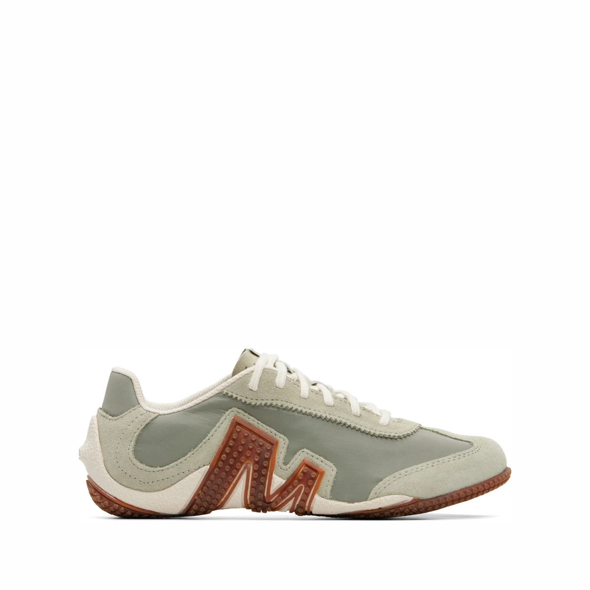 Beige & Green Relay Fly Vent Sneakers