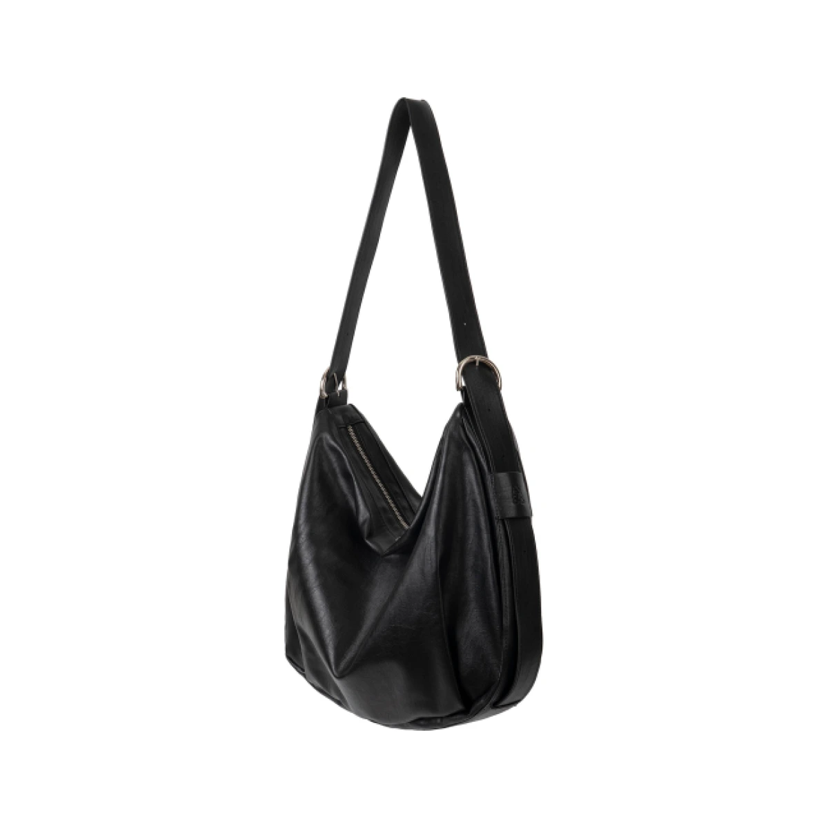 Slot Belted Leather Hobo Crossbody Bag