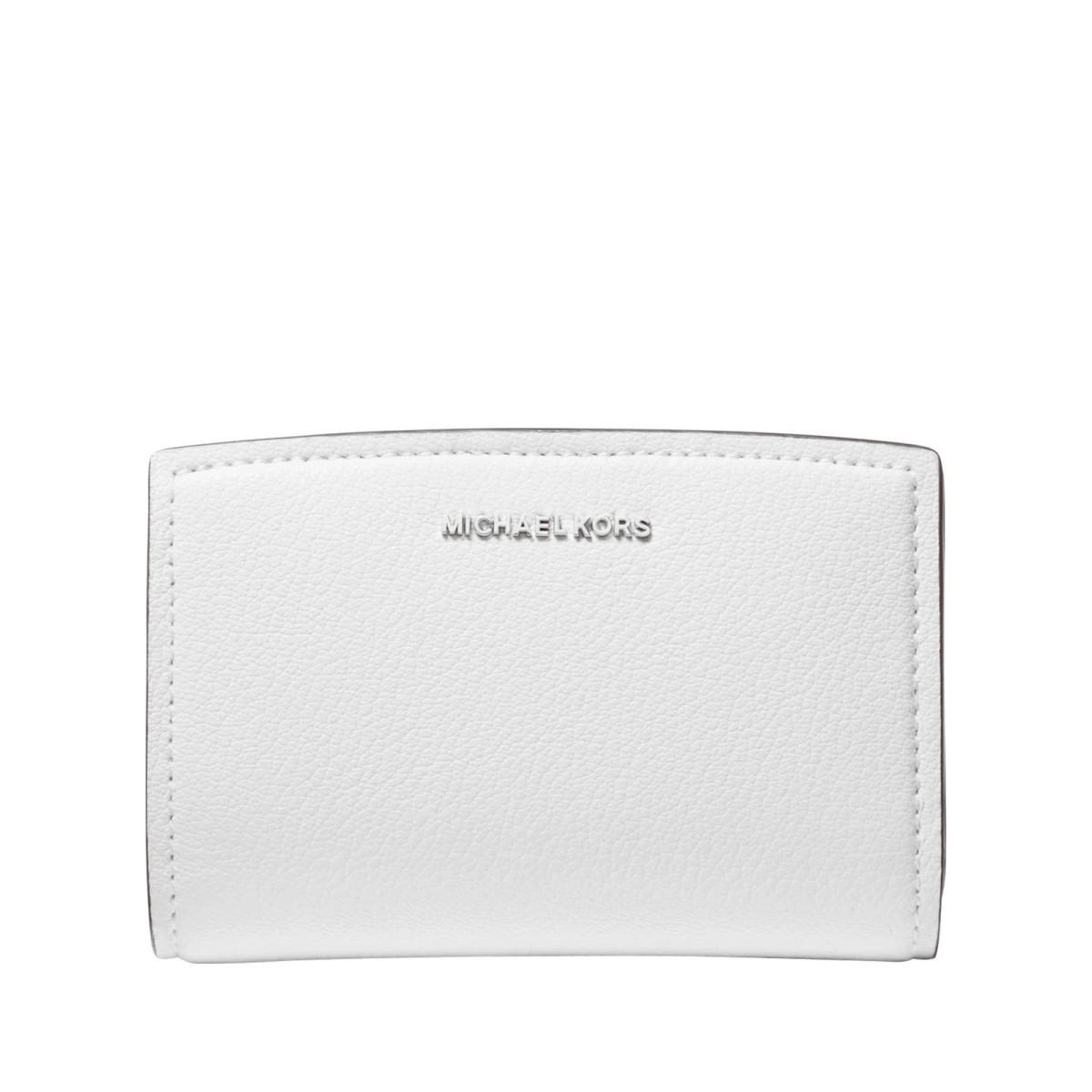 Bryant Leather Zip Around Mini Wallet - Optic White