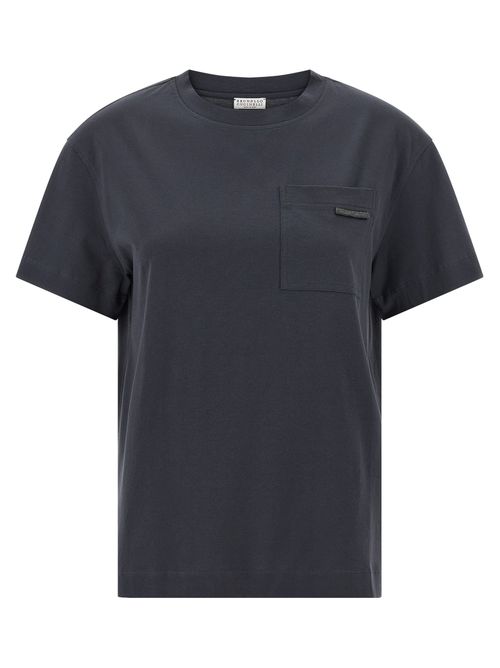Cotton T-Shirt — Navy