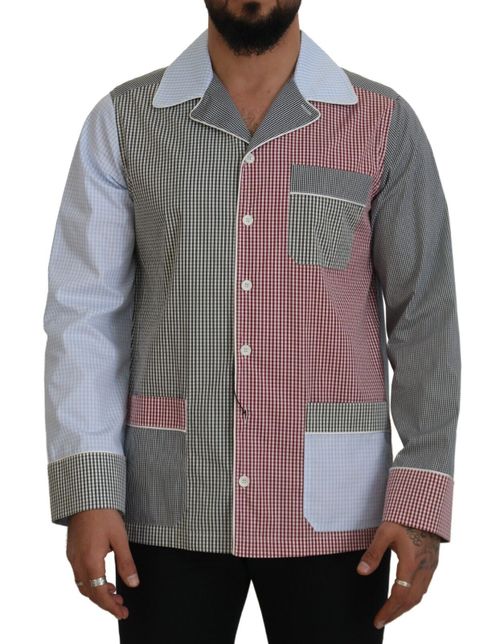 Patchwork Cotton Shirt — Multicolor