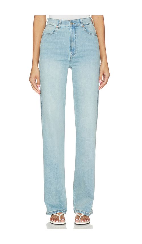 Dr. Denim Moxy Straight Jeans in Blue. L. Also in M, S