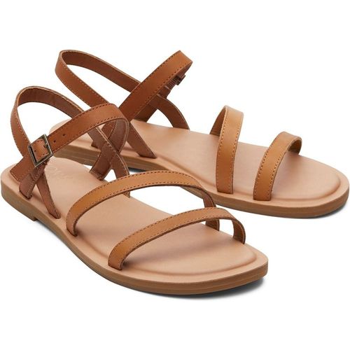 Toms Kira Leather Women's Tan Sanda