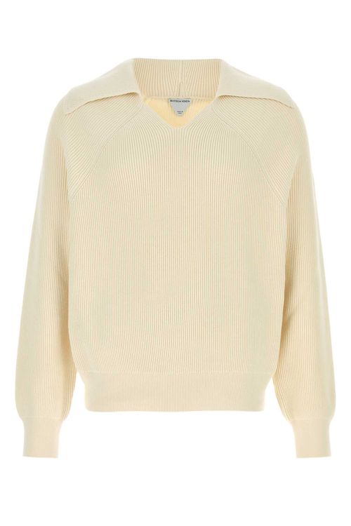 Cream Cotton Blend Sweater