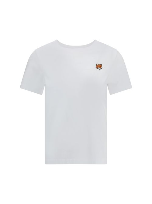 Embroidered Fox Head T-Shirt — White
