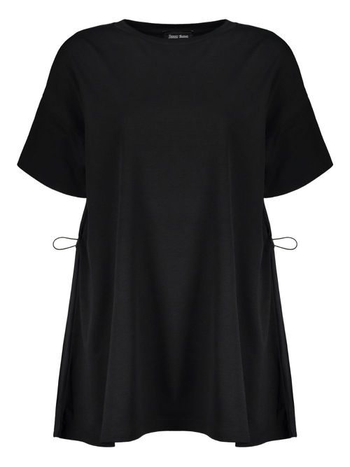 Herno drawstring-waist T-shirt - Black