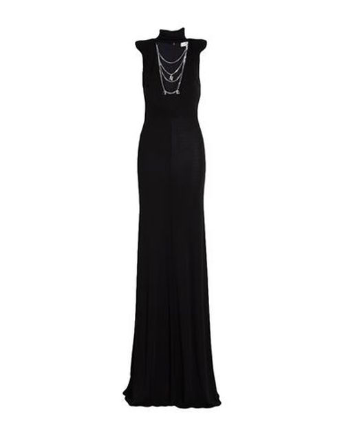 Woman Maxi dress Black Size 8 Viscose