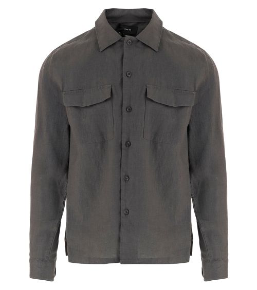 Grey Relaxed Solid Shirt