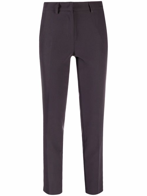 Slim-cut straight-leg trousers - Grey