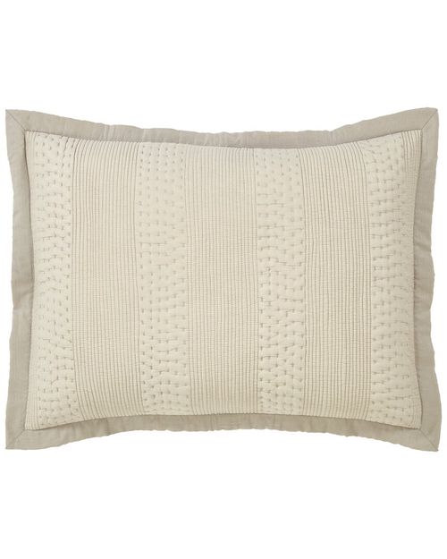 Laysan Channel Quilted Cotton Coverlet Sham