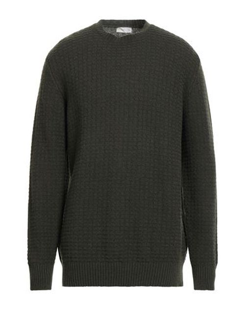 Man Sweater Military green Size 46 Wool, Polyamide