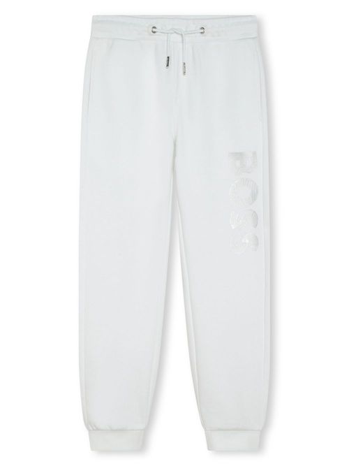 Logo-print track pants - White