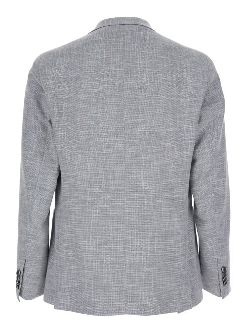 Tech Fabric Blazer — Gray