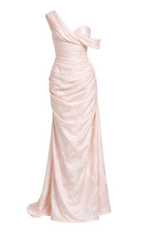 Slow Burn Silk Brocade Maxi Dress - Moda Operandi
