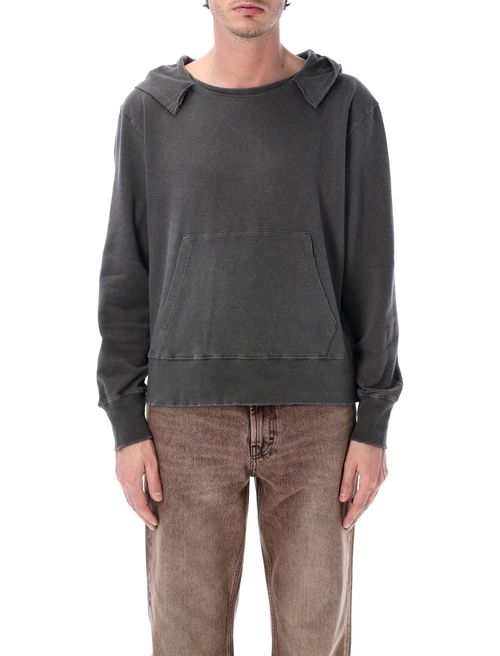 Distressed Boxy Fit Hoodie