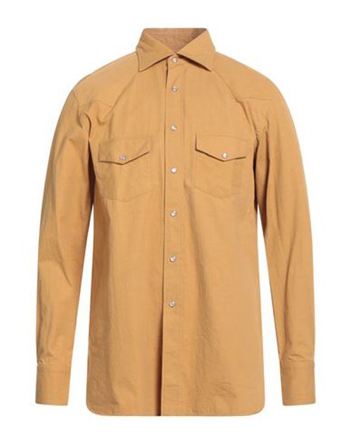 Arpège Heritage Man Shirt Mustard Size 36 Cotton
