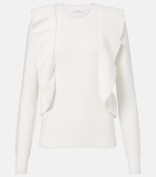 Agenzia knitted ruffled top