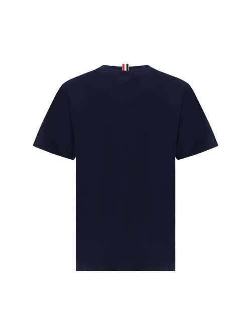 Monogram Patch Crewneck T-Shirt — Navy