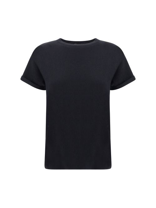 Cashmere Glitter T-Shirt — Black