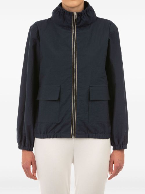 Zip-fastening bomber jacket - Blue