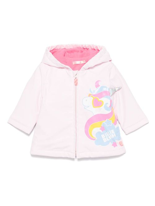 Unicorn-print jacket - Pink