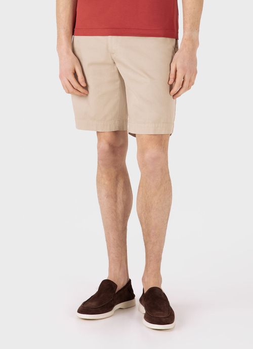Men's Chino Shorts in Light Stone