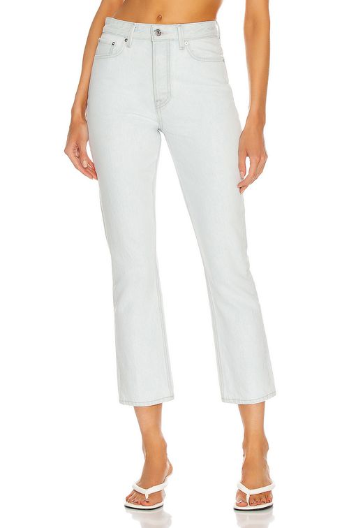 GRLFRND Karolina High Rise Straight Crop Jeans in Indio - Denim-Light. 27 also in