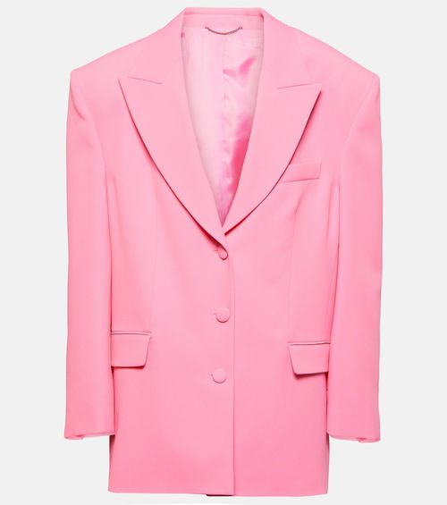 Single-breasted silk-blend blazer