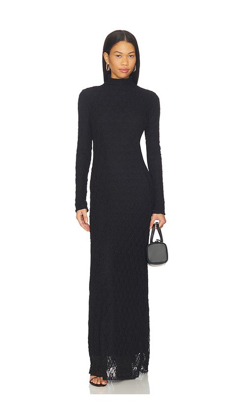 Rag & Bone Ellie Lace Maxi Dress in Black. M. Also in L