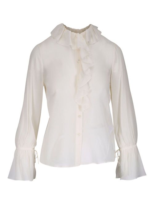 Nili Lotan ruffle-detail blouse - White