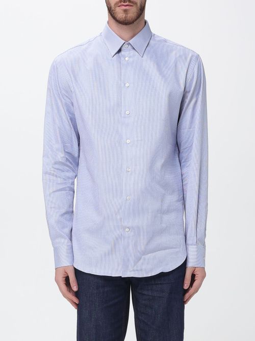 Shirt Men color Gnawed Blue