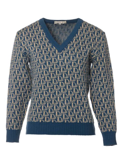 Oblique sweater - Blue