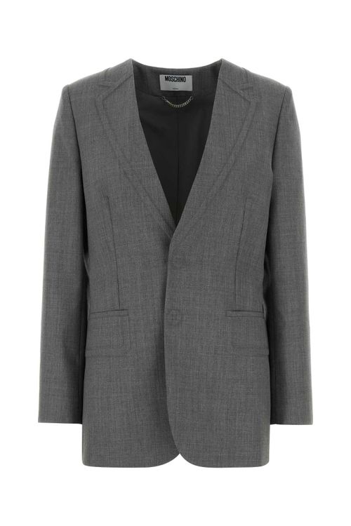 Grey Wool Blazer