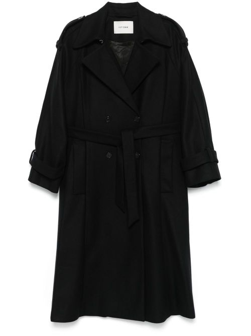 Caroline Ann trench coat - Black